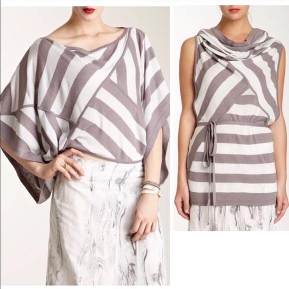 L.A.M.B. Two way top striped shirt $245 NWT - Picture 3 of 3